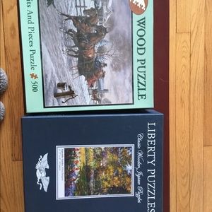 Puzzles built once. All pieces are there!